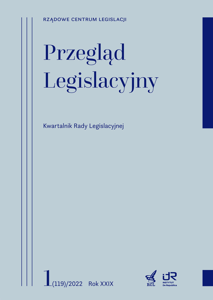 przykładowa okładka Przeglądu Legislacyjnego