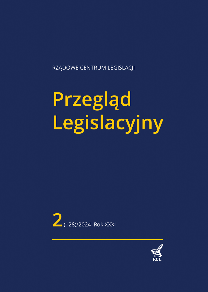 Okładka Przeglądu Legislacyjnego nr 2/2022